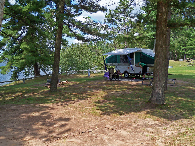 camp site indian lake state park